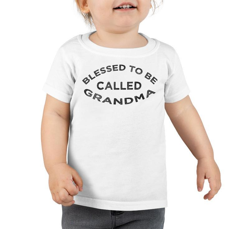 Blessed To Be Called Grandma Sticker Toddler Tshirt