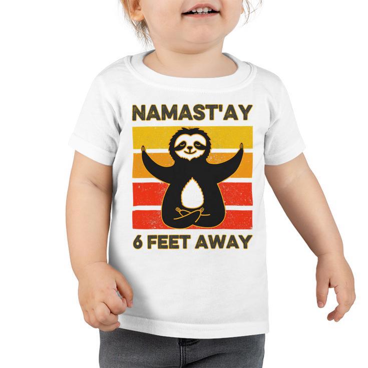 Funny Cute Sloth Yoga Namastay Social 863 Shirt Toddler Tshirt