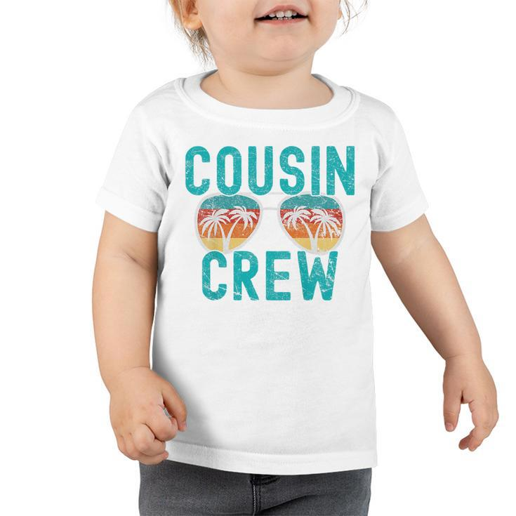 Kids Cousin Crew Family Vacation Summer Vacation Beach Sunglasses  Toddler Tshirt