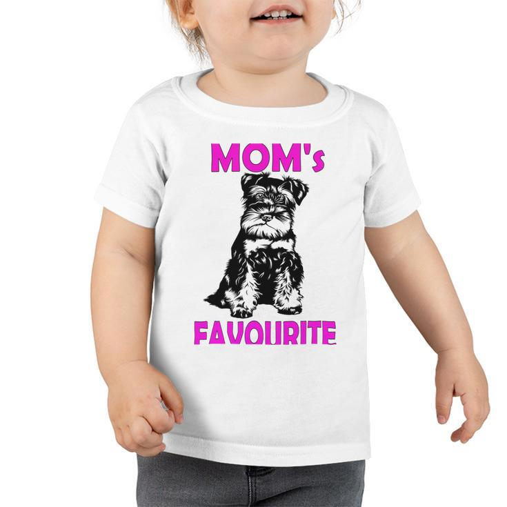 Miniature Schnauzer At Home Moms Favourite Multi Tasking Dog Toddler Tshirt
