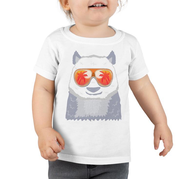 Panda Bear Sunglasses Beach Summer Sleeveless Top 210 Shirt Toddler Tshirt