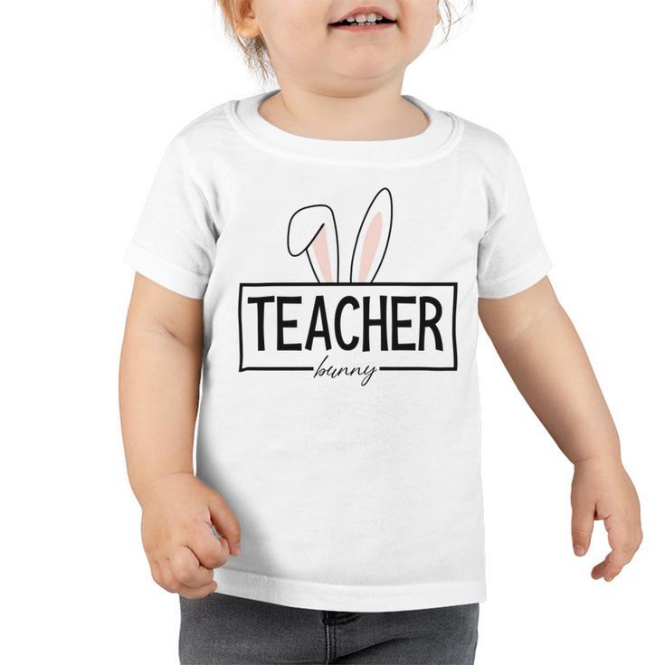 Teacher Bunny Easter Toddler Tshirt