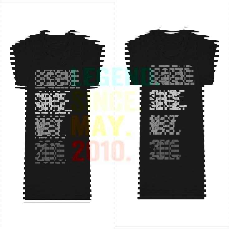 12 Years Old Legend Since May 2010 12Th Birthday Gifts  Infant Tshirt