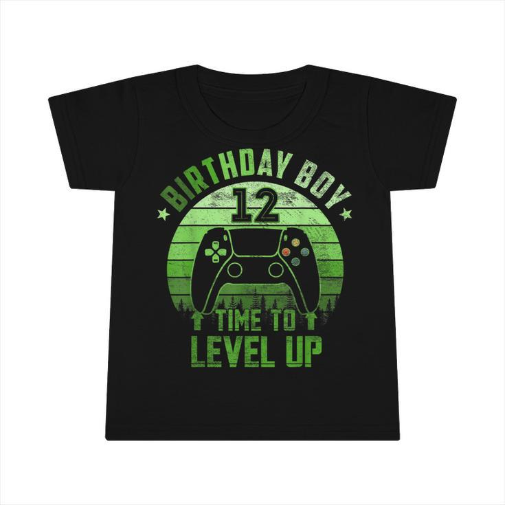 12Th Birthday Boy Time To Level Up 12 Years Old Boys  V3 Infant Tshirt