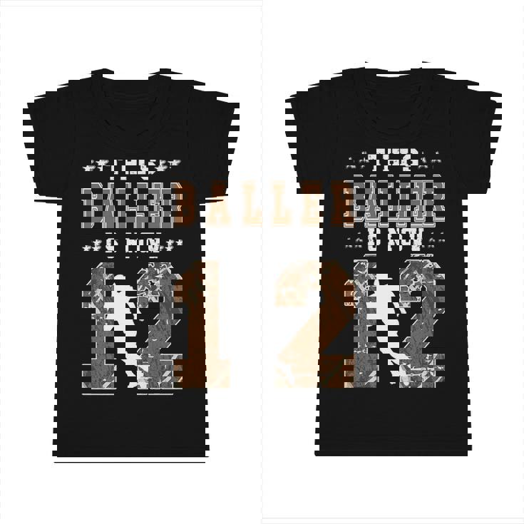 12Th Birthday Football Boy Twelve Year Old Football Player   Infant Tshirt