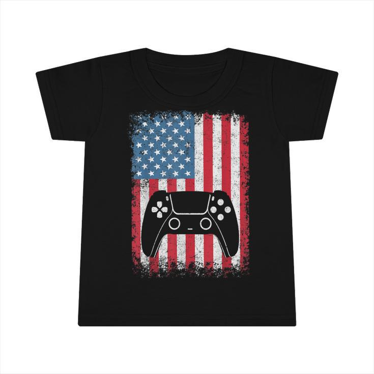 4Th Of July  Video Game Gamer Kids Boys Men Usa Infant Tshirt