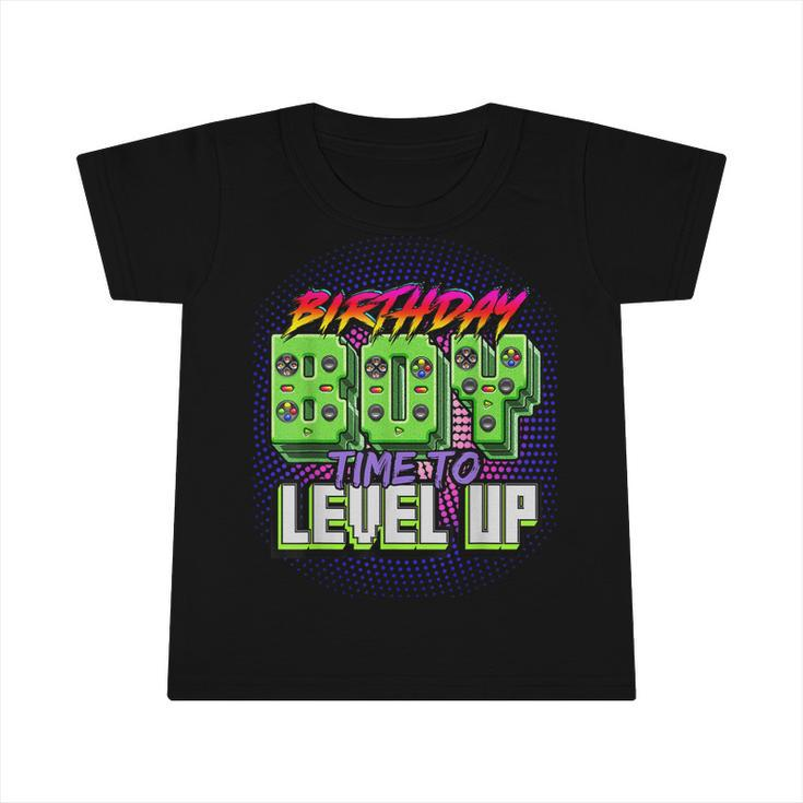 Birthday Boy Time To Level Up Video Game Birthday Party Boys  Infant Tshirt