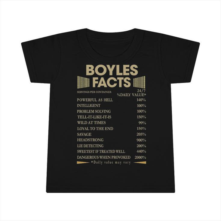 Boyles Name Gift   Boyles Facts Infant Tshirt