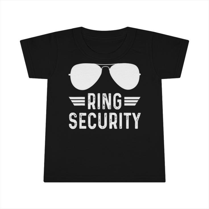 Bridal Party Boys Bearer Ring Outfit Wedding Funny Security Infant Tshirt