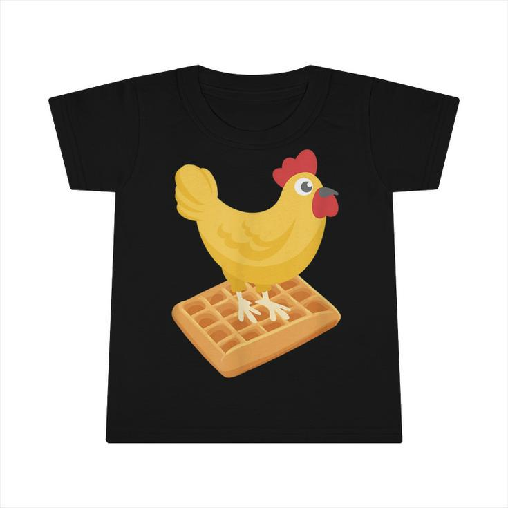 Chicken Chicken Chicken & Waffles Funny Breakfast V3 Infant Tshirt