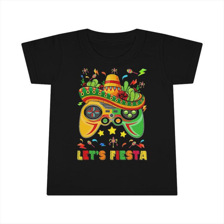 Cinco De Mayo  Kids Lets Fiesta Gamer Boy Video Games Infant Tshirt