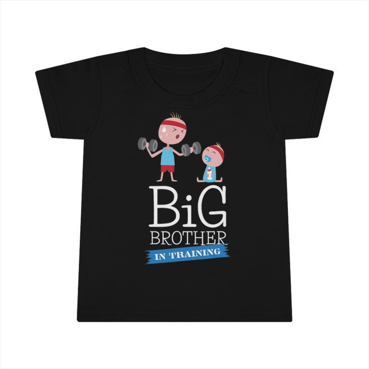 Cute Toddler Big Brother In Training Funny  For Boys Infant Tshirt