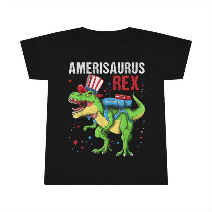 Dinosaur 4Th Of July Kids Boys Men Amerisaurus T Rex Funny  Infant Tshirt