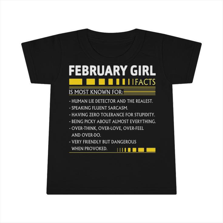 February Girl   February Girl Facts Infant Tshirt