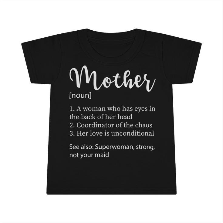 Funny Mother Noun Definition  Infant Tshirt