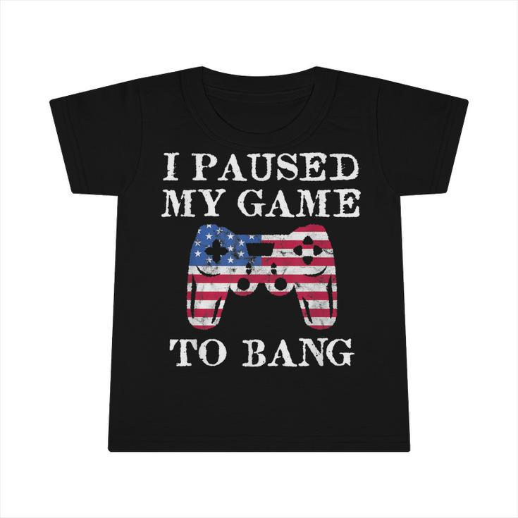 Gamer 4Th Of July Bang Patriot American Flag Game Controller  Infant Tshirt