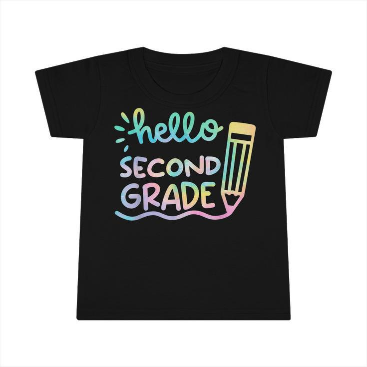 Hello 2Nd Grade Tie Dye Teachers Kids Back To School Funny  Infant Tshirt