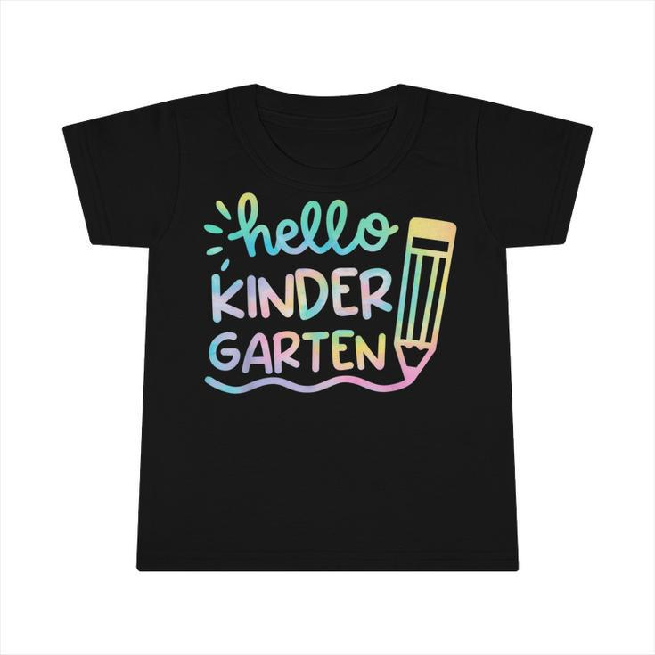 Hello Kindergarten Tie Dye Teachers Kids Back To School  Infant Tshirt