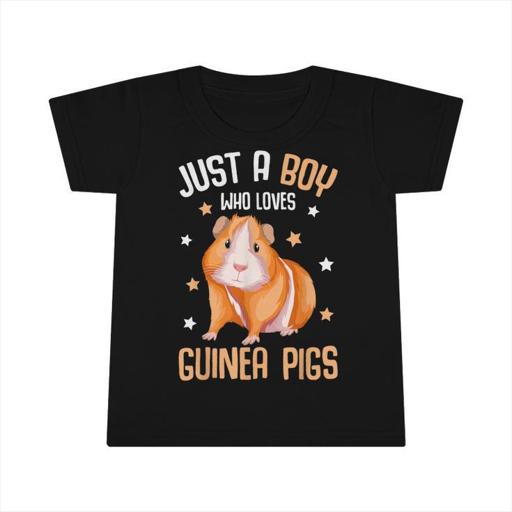 Just A Boy Who Loves Guinea Pigs Kids Boys Guinea Pig  Infant Tshirt