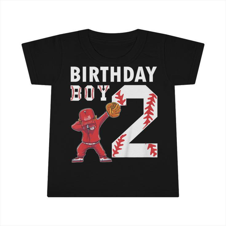 Kids 2 Years Old Boy Baseball Player 2Nd Birthday Kids  Infant Tshirt