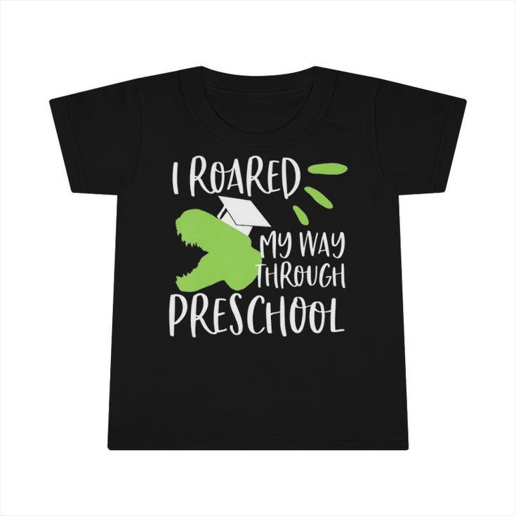 Kids Dinosaur Preschool Graduation  For Boys 2022 Graduate Infant Tshirt