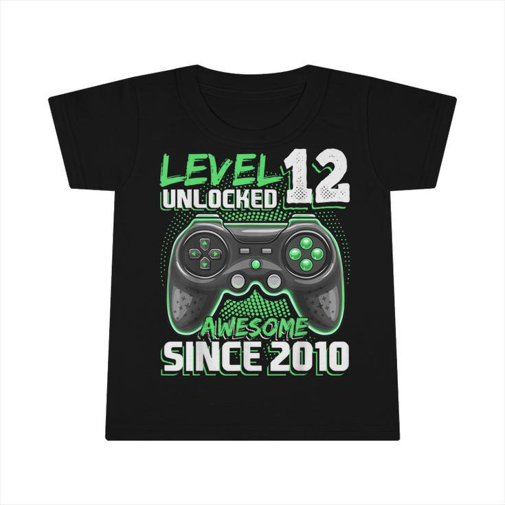 Level 12 Unlocked Awesome 2010 Video Game 12Th Birthday  V7 Infant Tshirt