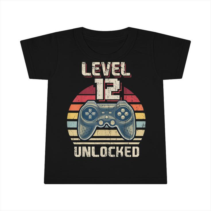 Level 12 Unlocked Video Game 12Th Birthday Gamer Boys  V5 Infant Tshirt