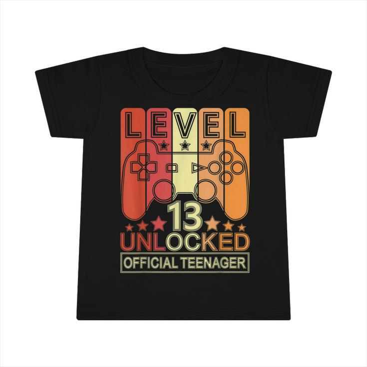 Level 13 Unlocked Official Nager Vintage Birthday Gamer  Infant Tshirt