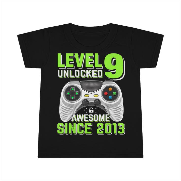 Level 9 Unlocked Awesome 2013 Video Game 9Th Birthday Boy  V3 Infant Tshirt