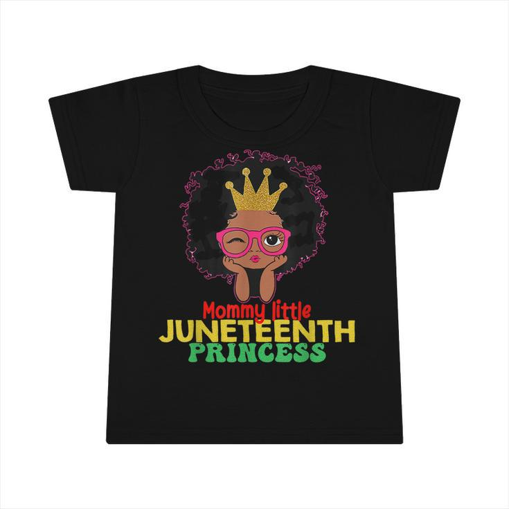 Mommy Little Junenth Princess Celebrate 19Th Black Girl  Infant Tshirt