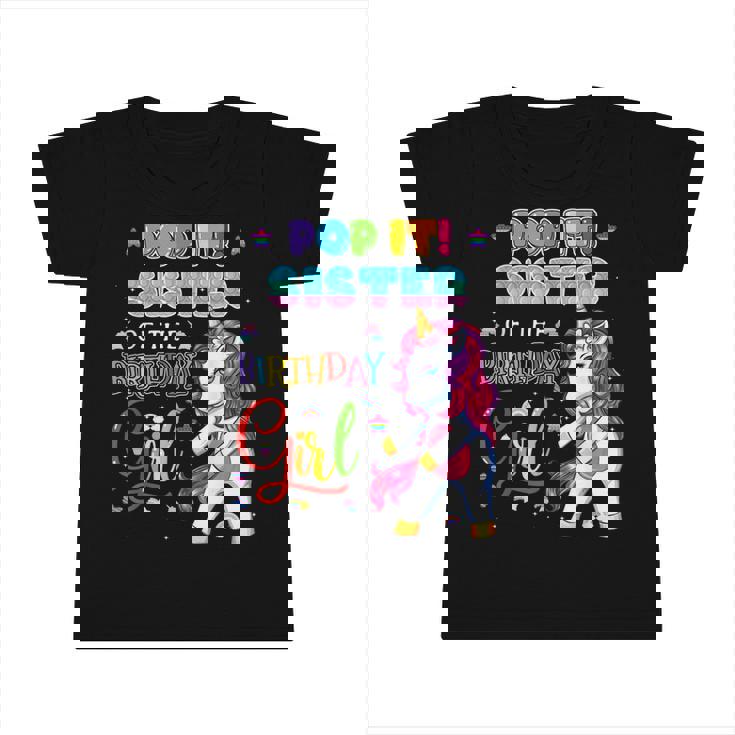 Pop It Sister Of The Birthday Girl Fidget Family Matching  Infant Tshirt