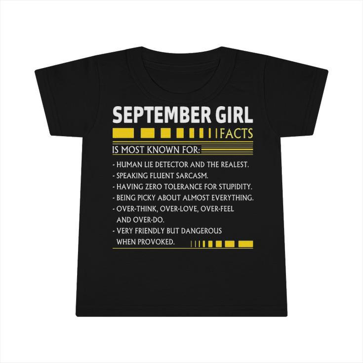 September Girl   September Girl Facts Infant Tshirt