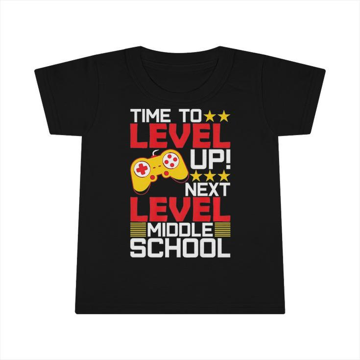 Time To Level Up Middle School Video Gamer Graduation  Infant Tshirt