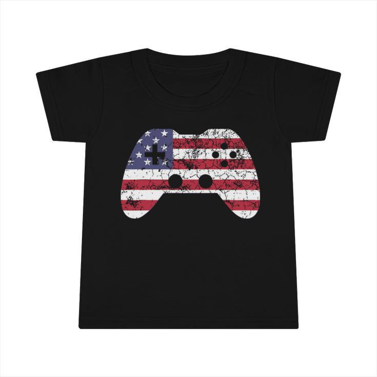Video Game Gamer 4Th Of July Independence Day  Infant Tshirt