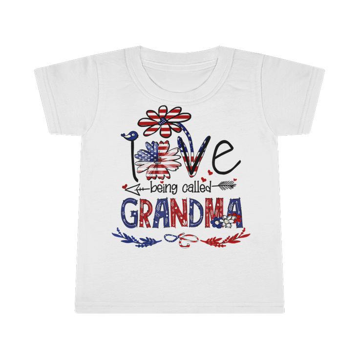 Being Called Grandma Sunflower Usa 685 Shirt Infant Tshirt