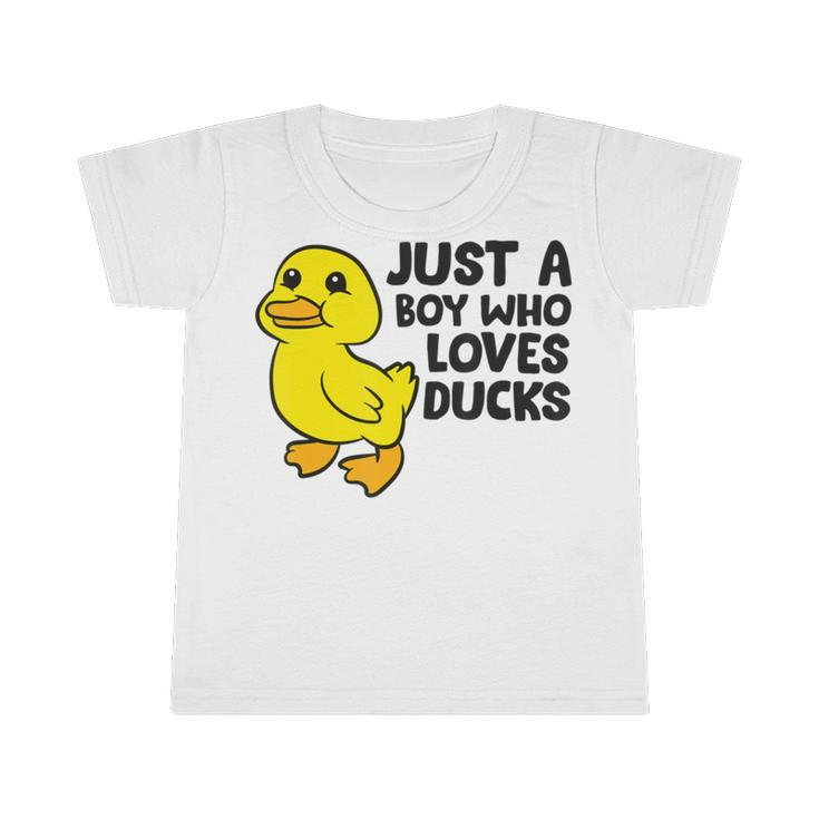 Cute Duck Just A Boy Who Loves Ducks Infant Tshirt