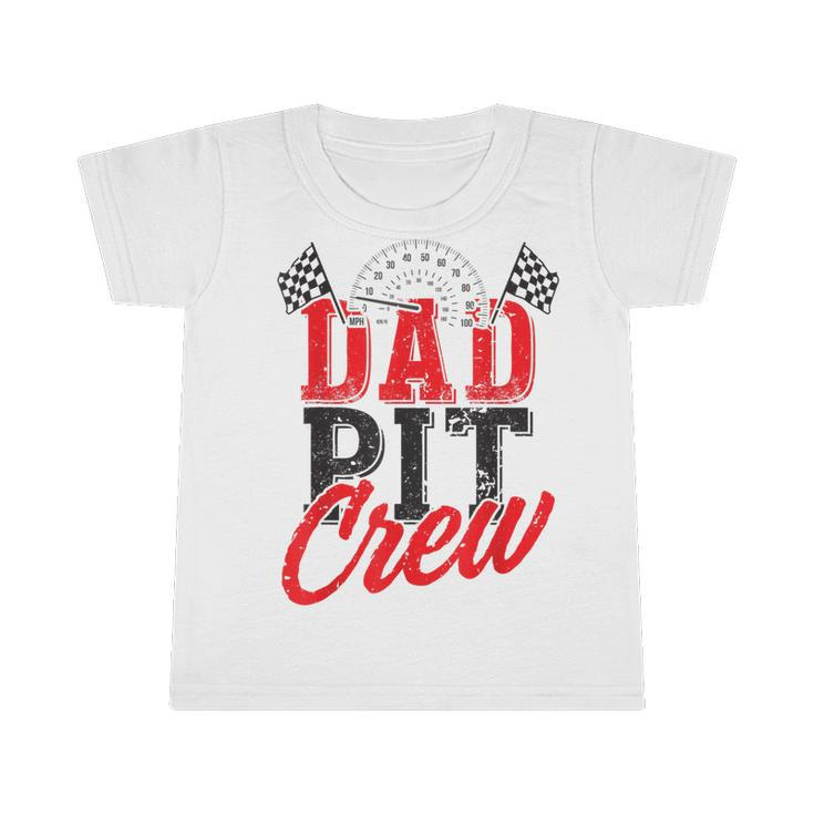 Dad Pit Crew Birthday Party Car   Infant Tshirt