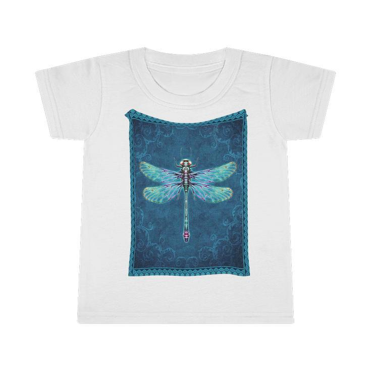 Dragonfly With Floral Vintage Infant Tshirt