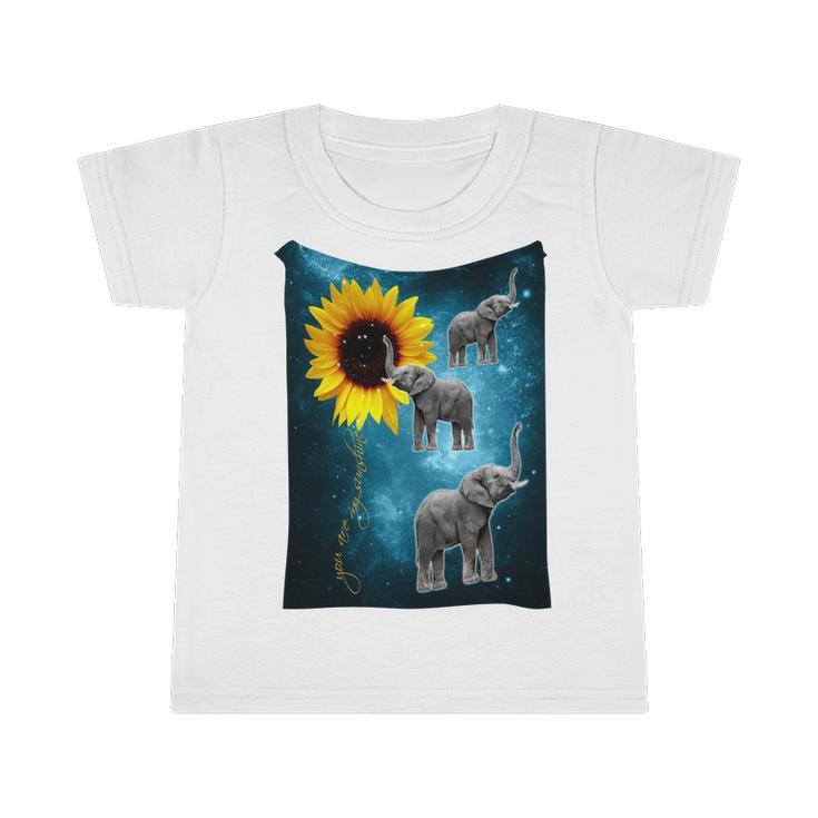 Elephant - Sunflower You Are My Sunshine Infant Tshirt