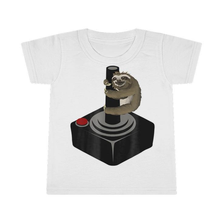 Funny Cute Sloth Gamer Retro Video Game 871 Shirt Infant Tshirt