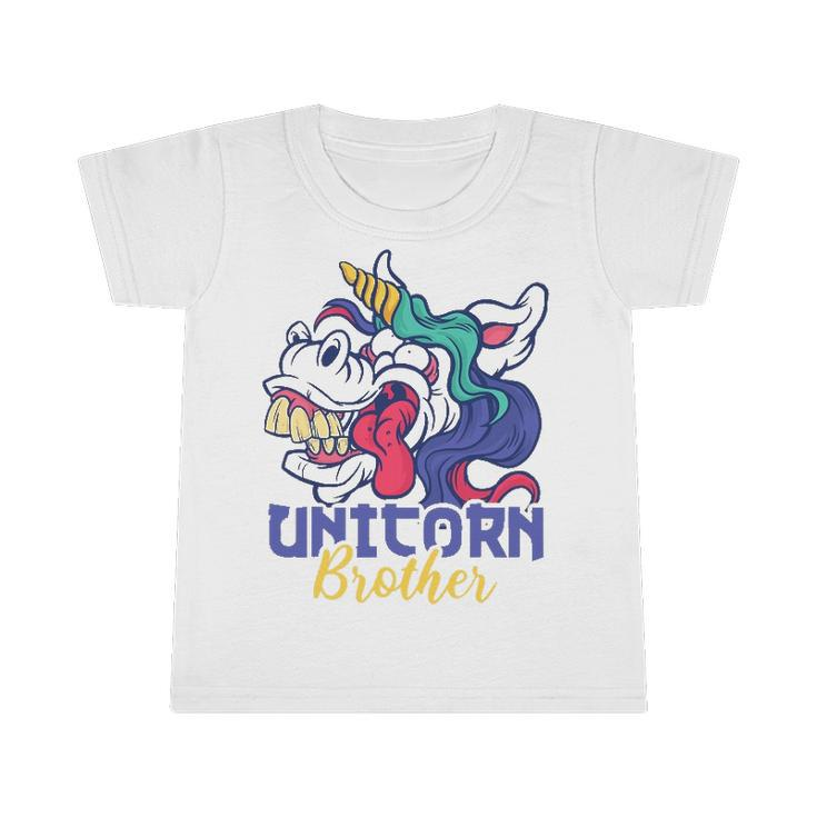 Funny Unicorn Design For Girls And Woman Unicorn Brother Infant Tshirt