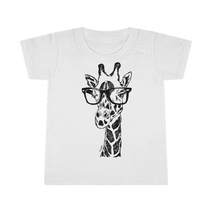 Giraffe With Glasses Infant Tshirt