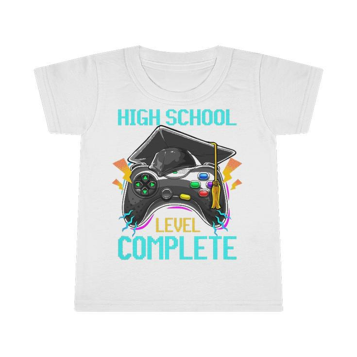 High School Level Complete Graduation 2022 Gamer Gift Infant Tshirt