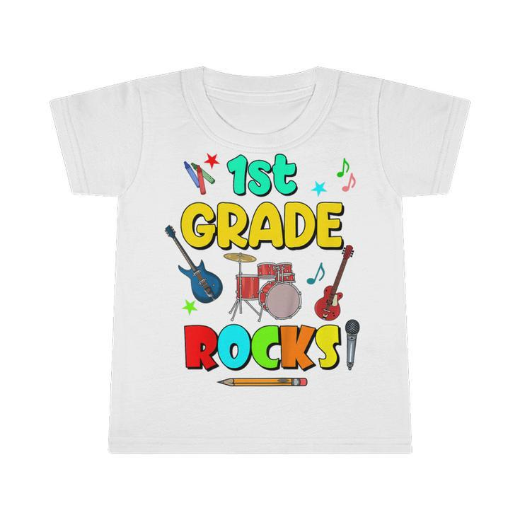 Kids 1St Grade Rocks Back To School Boys Girls 1St Day Of School  Infant Tshirt