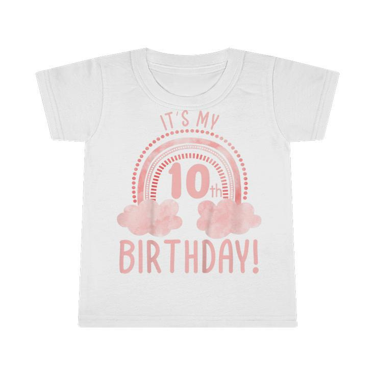Kids Its My 10Th Birthday 10 Years Old Tenth Birthday  Infant Tshirt