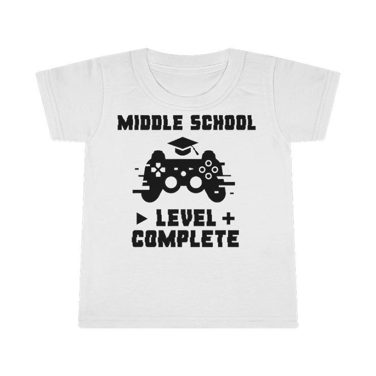 Middle School Level Complete Funny Video Gamer Graduation Infant Tshirt