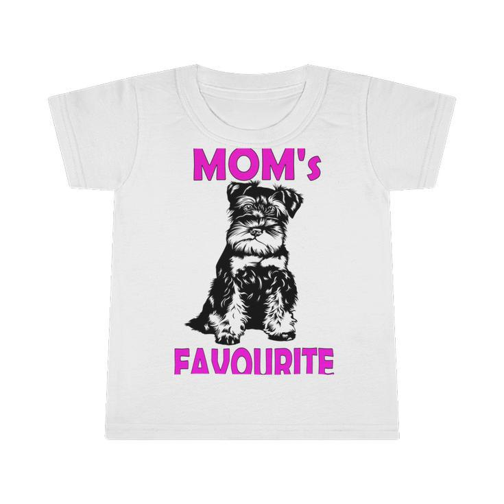 Miniature Schnauzer At Home Moms Favourite Multi Tasking Dog Infant Tshirt