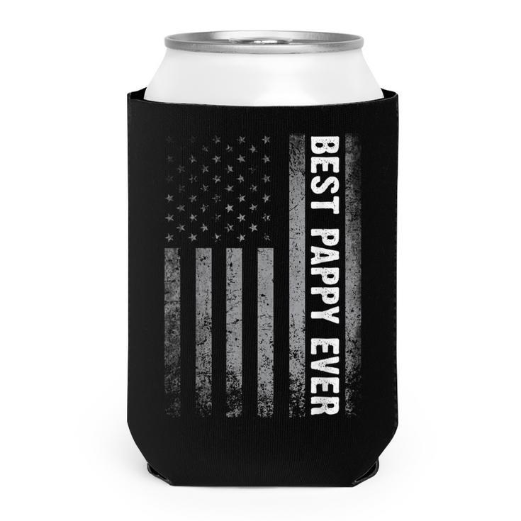 Best Pappy Ever Vintage American Flag Fathers Day Christmas  Can Cooler