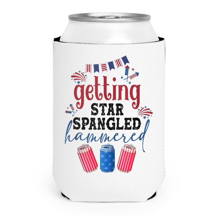 Getting Star Spangle Hammered America Western 4Th Of July  Can Cooler