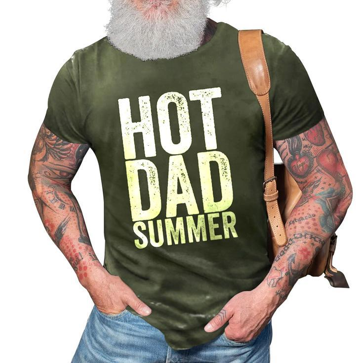 Hot Dad Summer Outdoor Adventure 3D Print Casual Tshirt